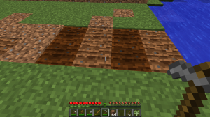 Here is a comparison of dry farmland and hydrated.