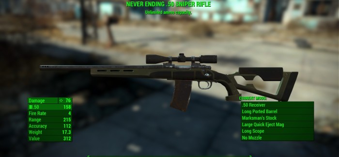 Fallout 4 Legendary Weapon Effects and Stats