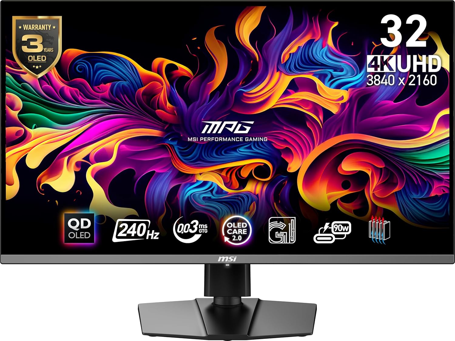 MSI MPG 321URX QD-OLED Gaming Monitor