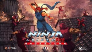 Ninja Gaiden Ragebound official key art featuring protagonist Kenji Mozu in action