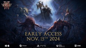 Path of Exile 2 key art featuring dark fantasy warriors in the world of Wraeclast