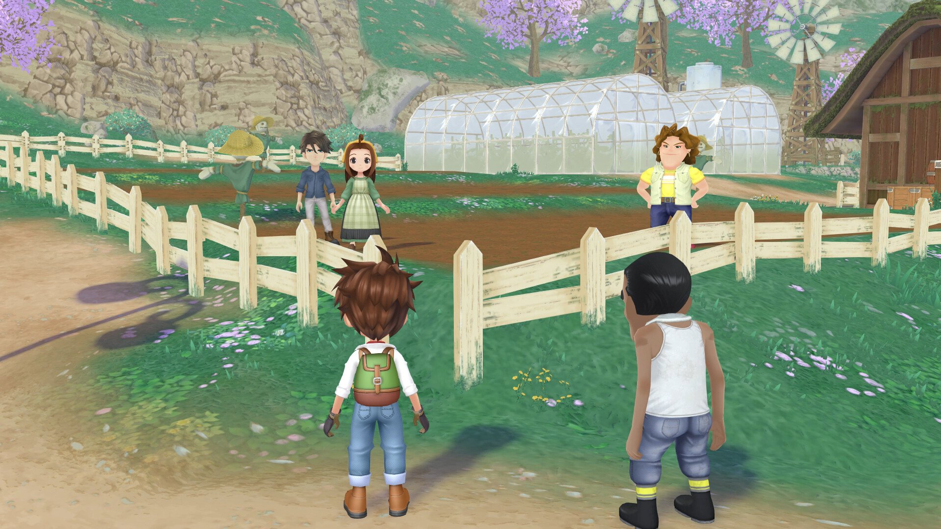Story of Seasons farm with animals grazing