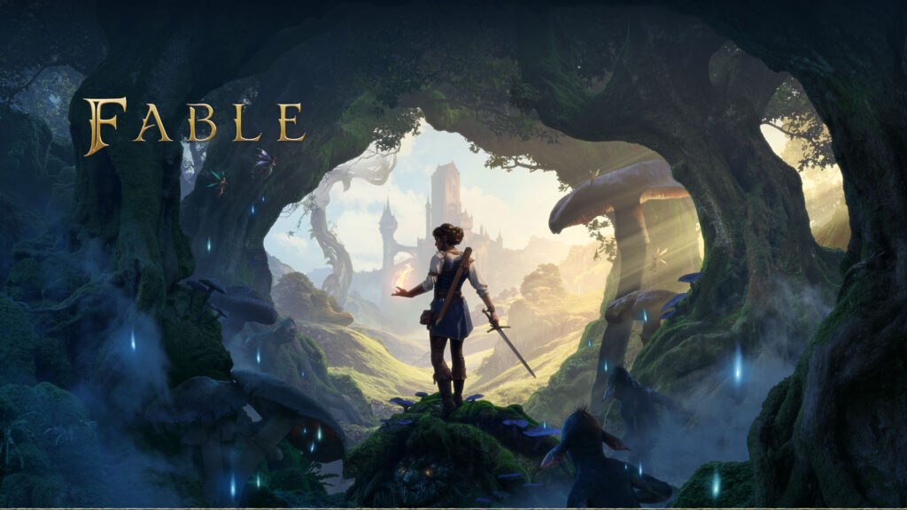 Fable 2026 key art showing protagonist silhouette against magical fairytale landscape - Xbox Developer Direct