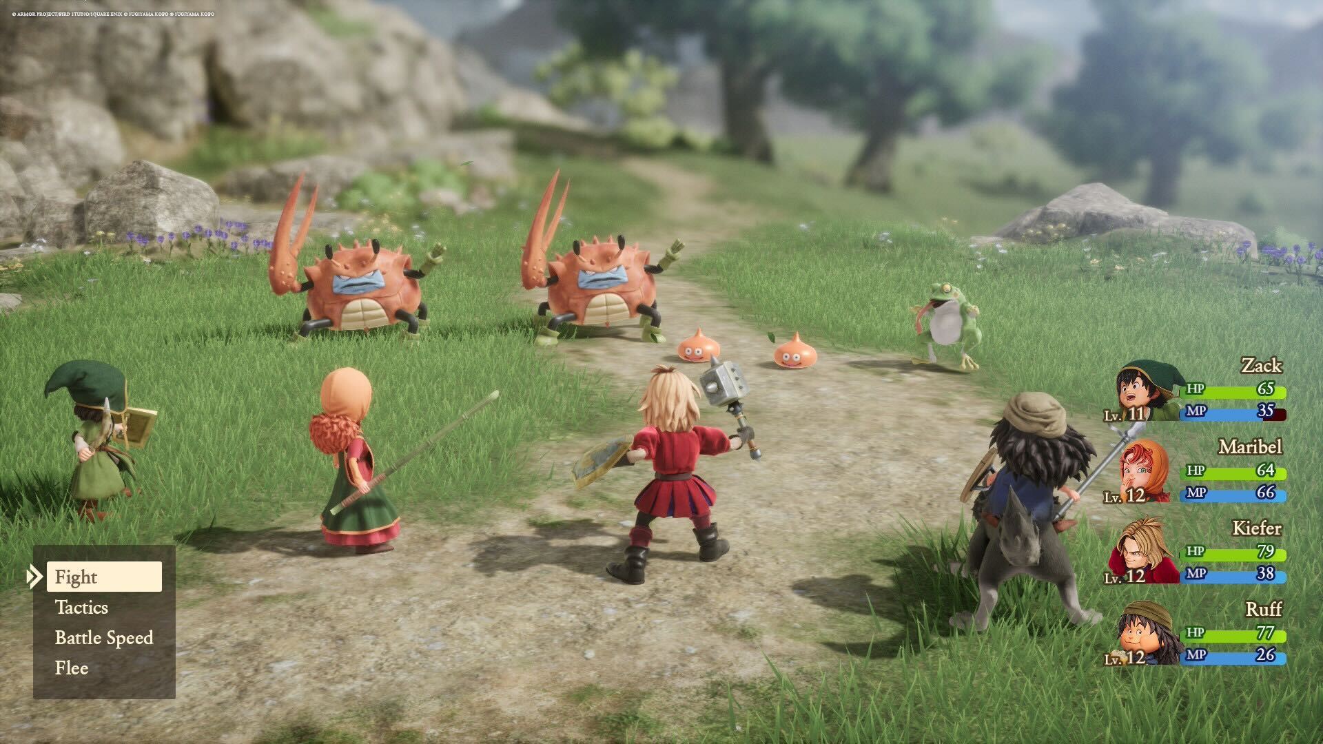 Dragon Quest VII Reimagined combat screenshot