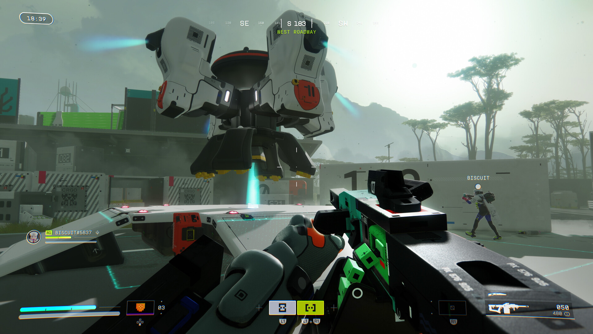 Marathon runner in Bungie extraction shooter Marathon during a raid