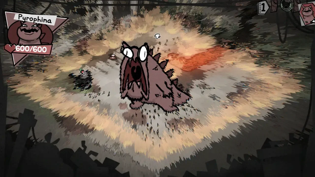 Mewgenics combat tactical grid showing cats in turn-based battle