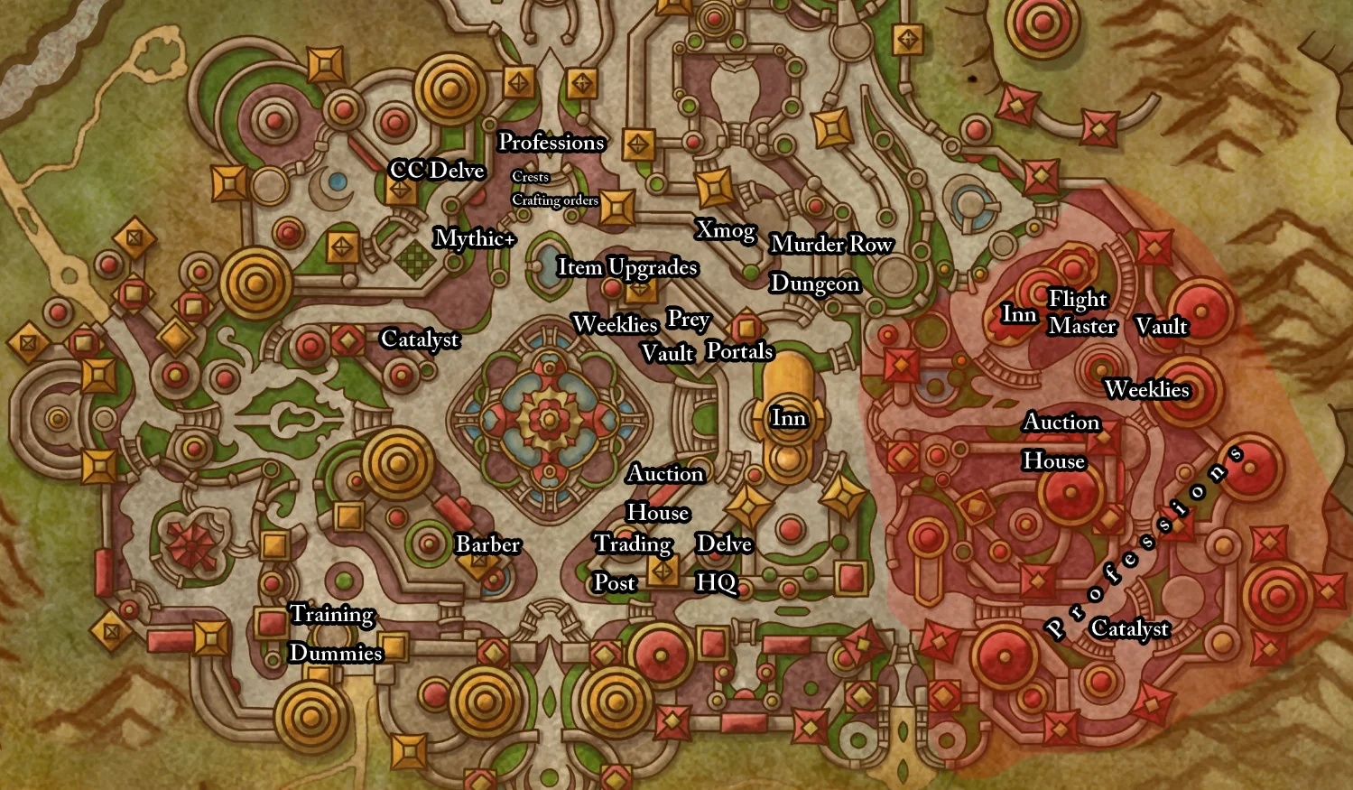 WoW Midnight Silvermoon City rebuilt hub