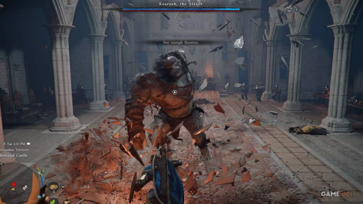 Crimson Desert Kearush the Slayer gorilla boss fight in Hernand Castle