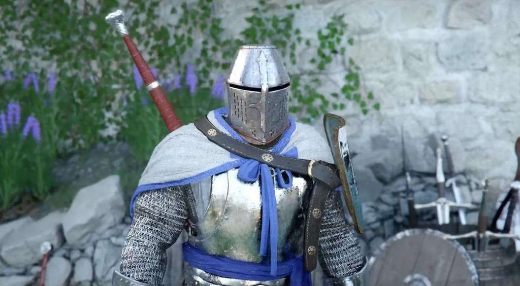 Crimson Desert Matthias boss in armor during tutorial duel in Hernand