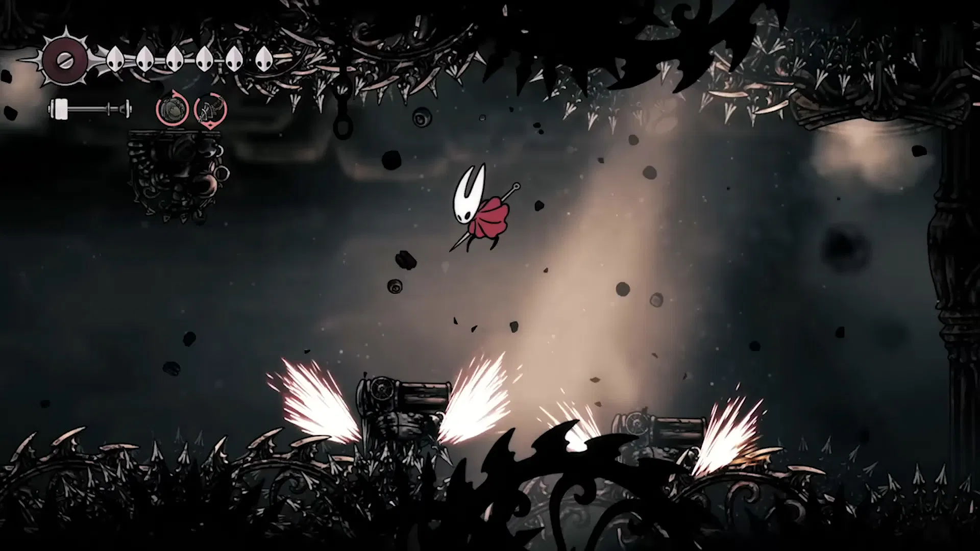 Hornet in combat in Hollow Knight Silksong