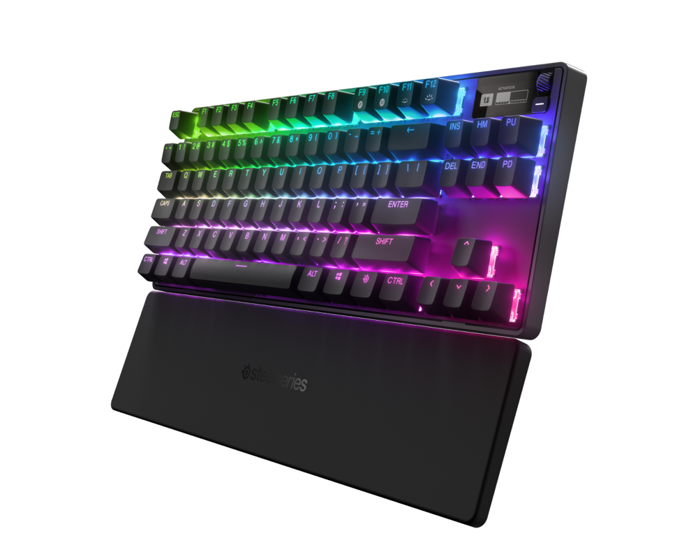 SteelSeries Apex Pro mechanical keyboard with adjustable actuation