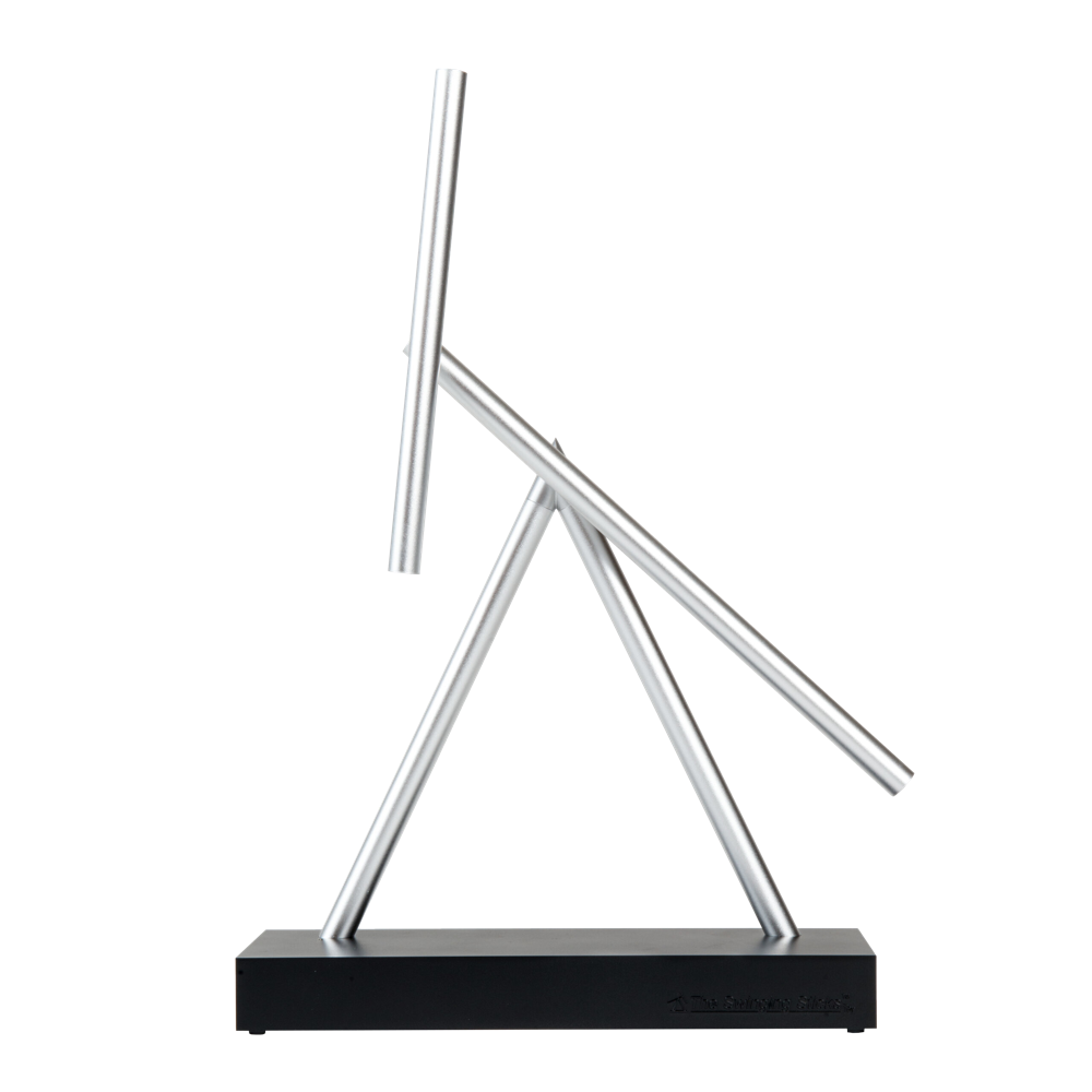 The Swinging Sticks kinetic desk sculpture