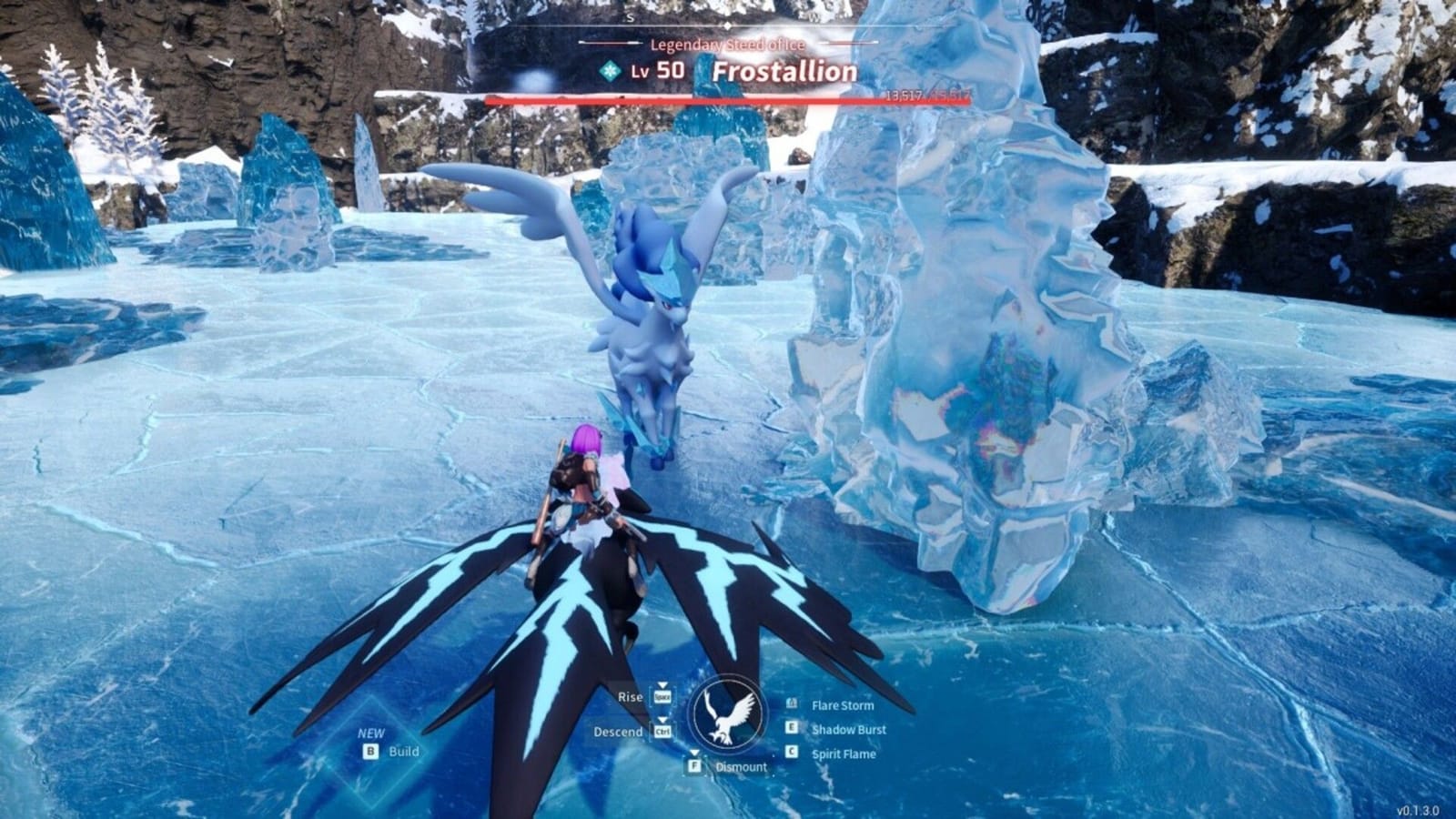 Frostallion legendary Ice Pal encounter in Palworld frozen region