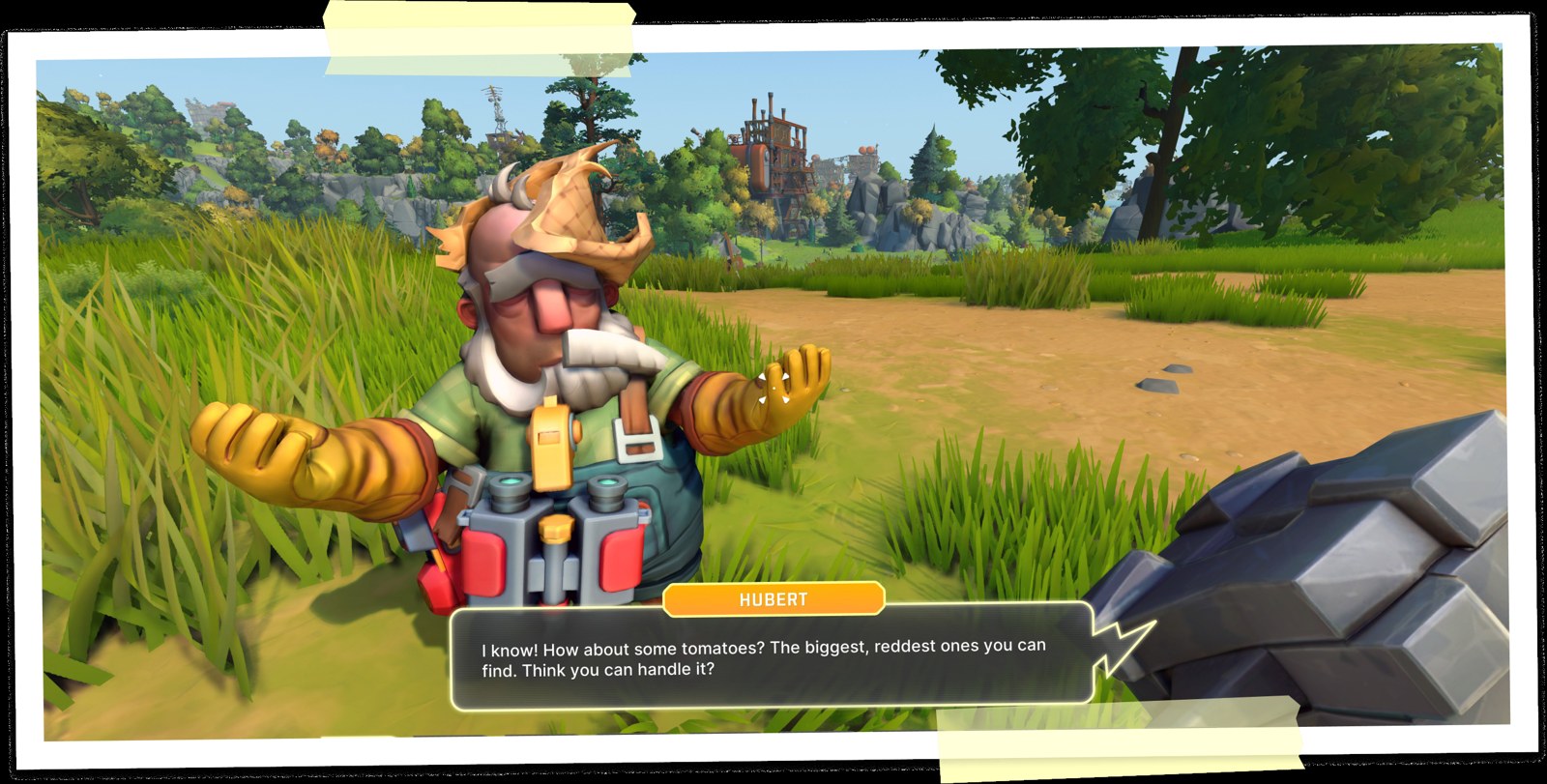 Voice-acted NPC dialogue in Scrap Mechanic 1.0 story mode