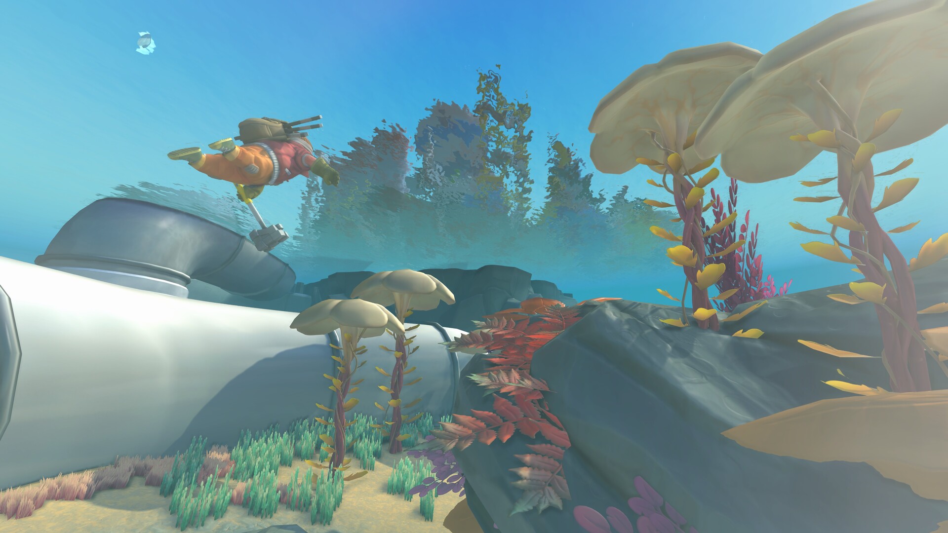 New lighting and biome visuals in Scrap Mechanic 1.0 next-gen visual upgrade