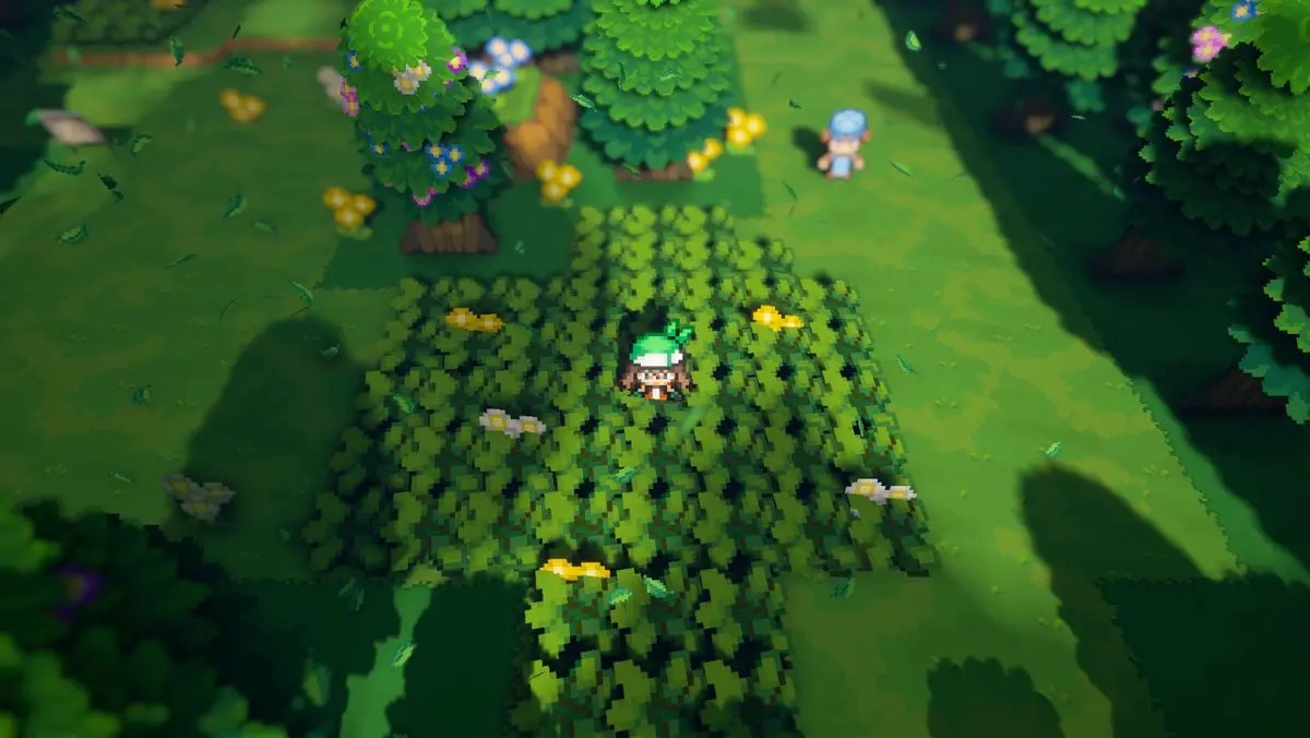 Pokemon Gamma Emerald Route 101 overworld rebuilt in HD-2D with Unreal Engine 5