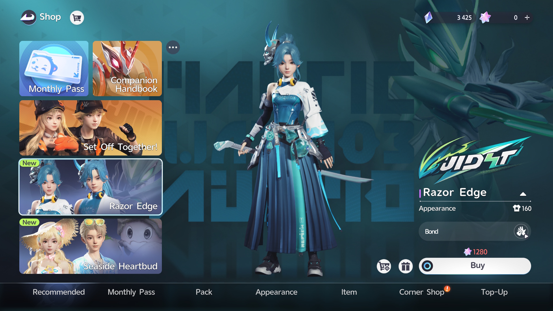 Aniimo shop with the Monthly Pass and Companion Handbook