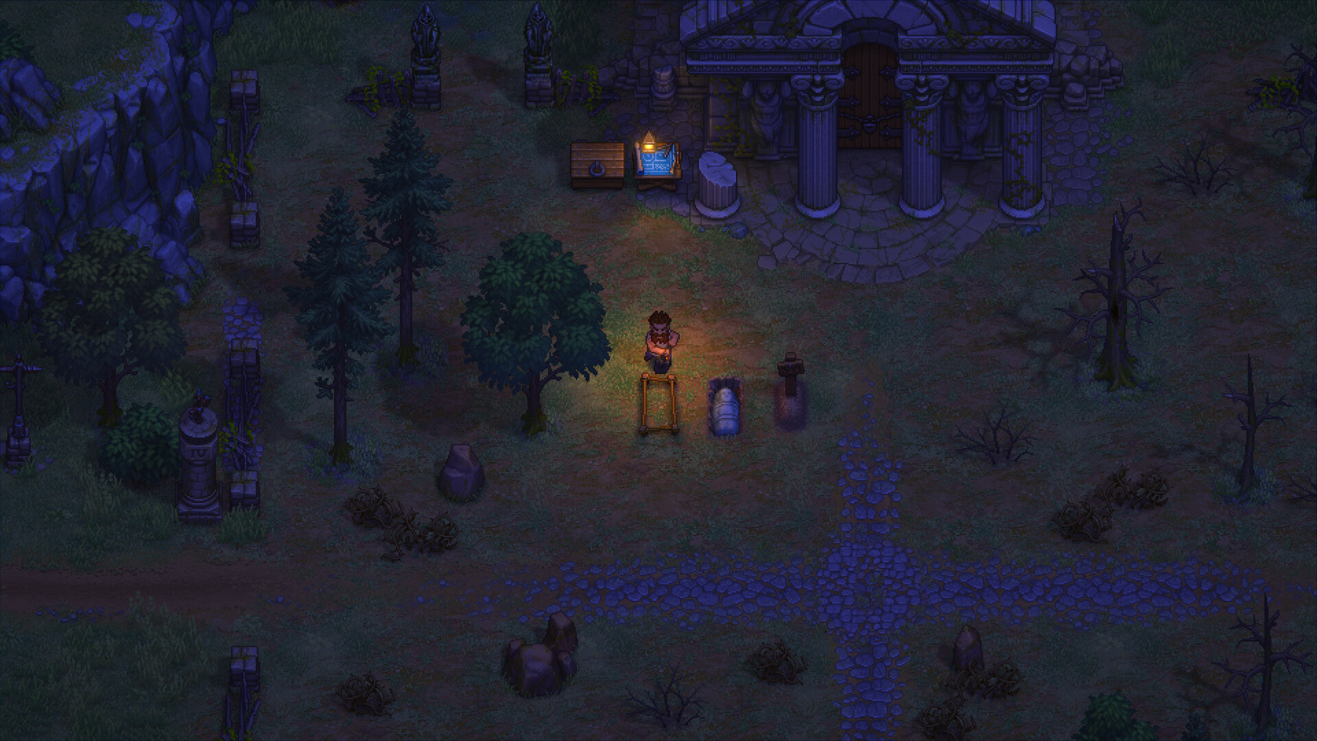 Graveyard Keeper 2 demo graveyard at night