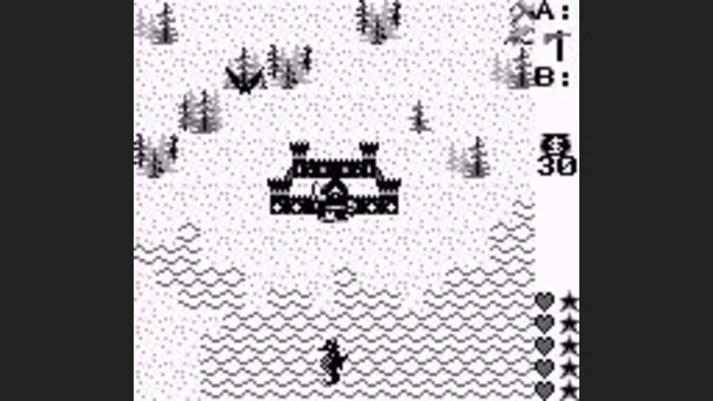 Ultima Runes of Virtue II showing its expanded handheld action graphics