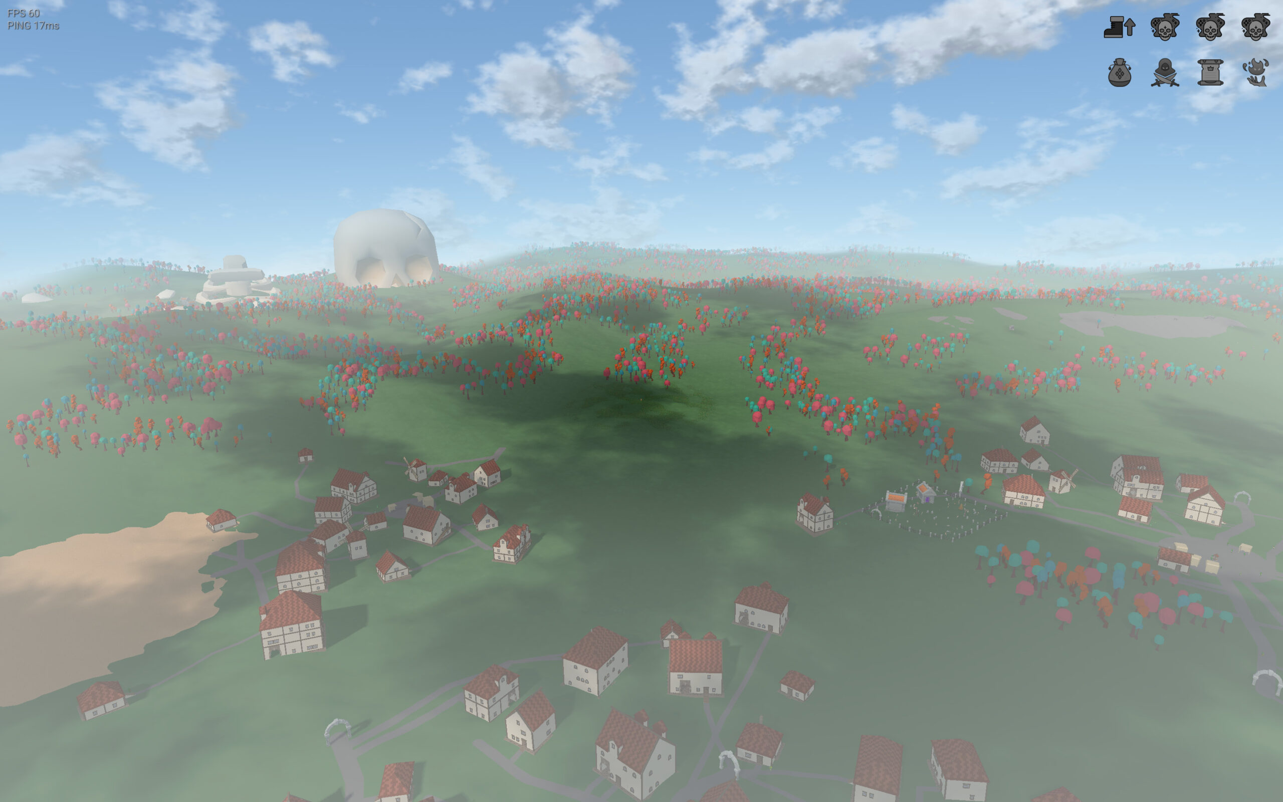 Slopa generated open world with villages and forests