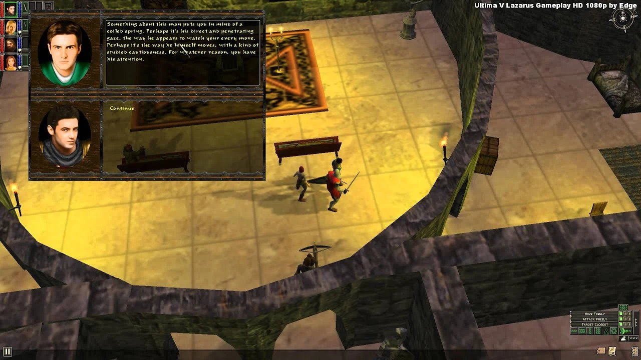Ultima V Lazarus showing Britannia rebuilt in the Dungeon Siege 3D engine