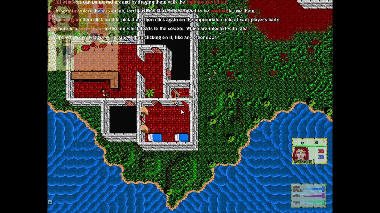 Ultima VI Online showing multiplayer action with the original Ultima VI tile graphics