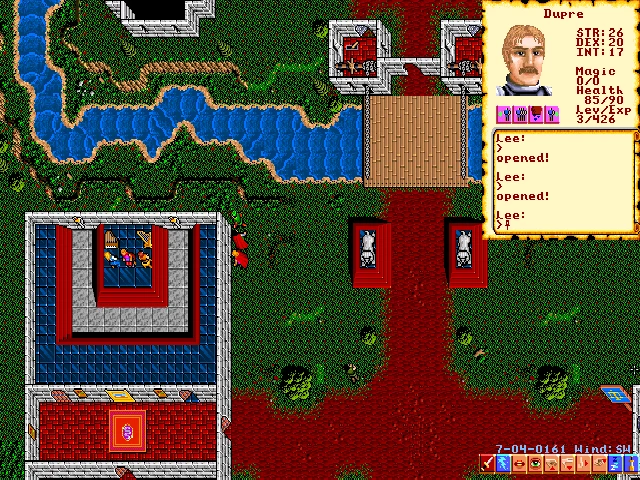 Ultima VI The False Prophet showing its continuous world and portrait interface