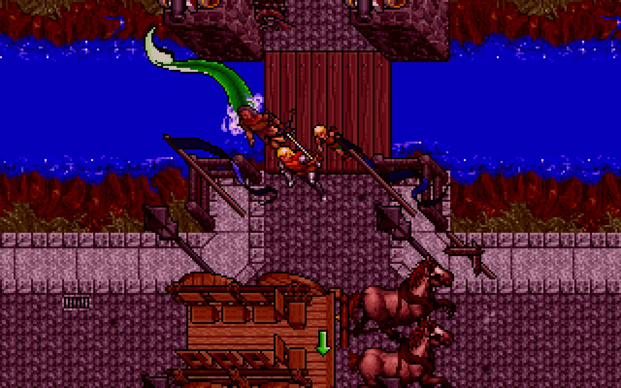 Ultima VII The Black Gate showing its borderless oblique world and detailed objects