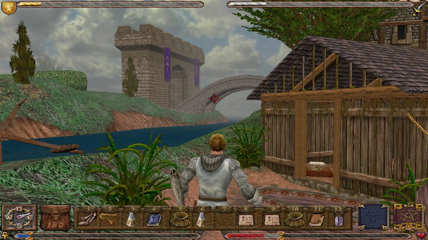 Ultima IX Ascension showing the series move to a third-person polygonal world