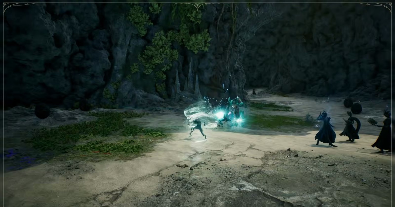 Aion 2 Spiritmaster class with a summoned spirit facing a group of enemies